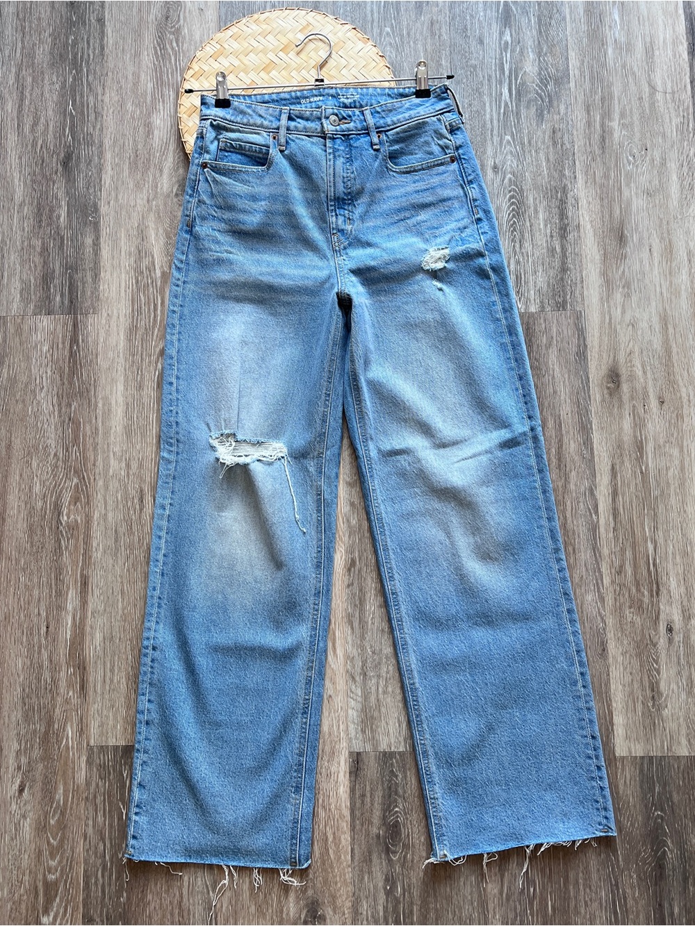 Old navy sky high wide leg jeans